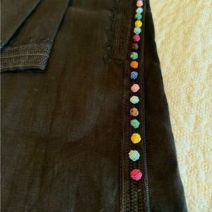 Soft Surroundings embroidered linen tunic